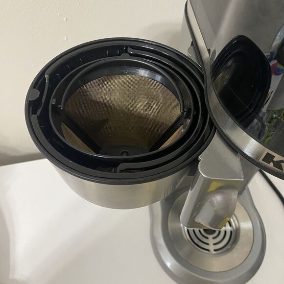 Kitchenaid Personal Coffee Maker Silver Stainless Steel Works No Mug - Picture 8 of 14